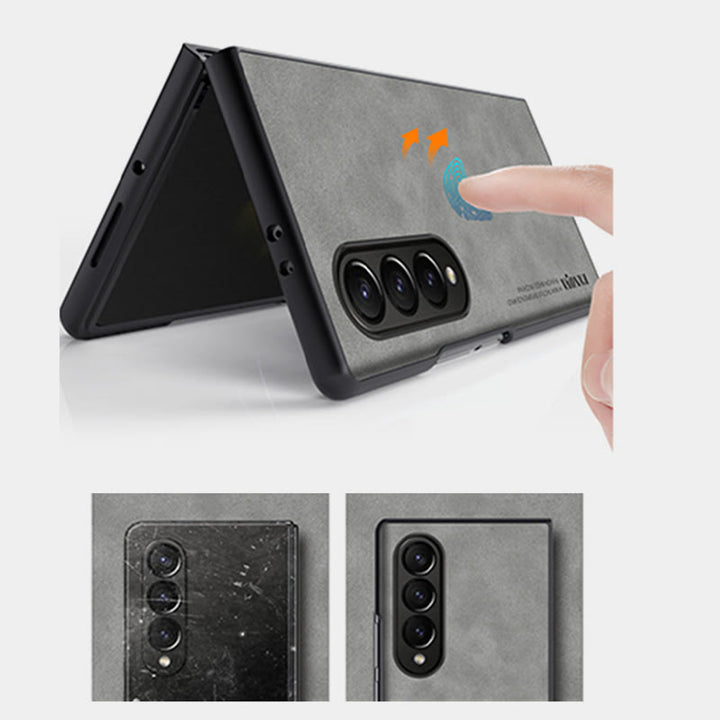 Frosted Handyhülle für Samsung Schützende flexible Lederhülle