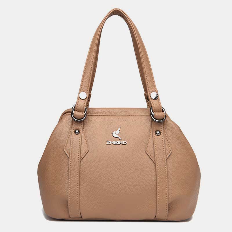 Umhängetasche für Damen, veganes Leder, Tragetasche mit Reißverschluss