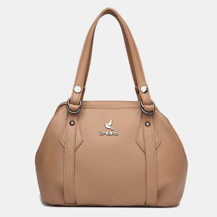 Umhängetasche für Damen, veganes Leder, Tragetasche mit Reißverschluss