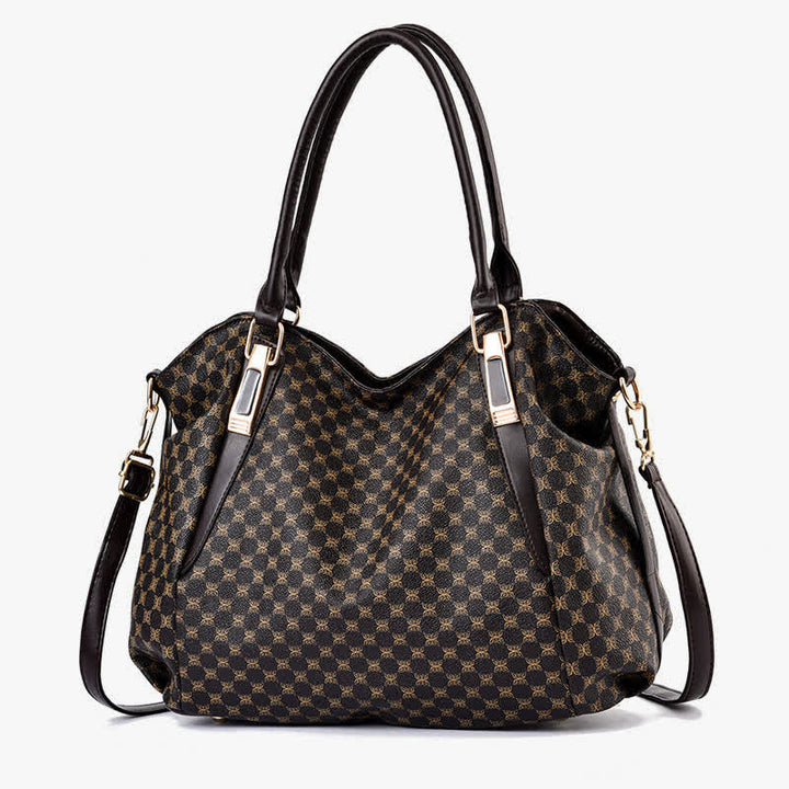 Hobo-Tasche aus Leder mit großem Fassungsvermögen, multifunktionale Schultertasche