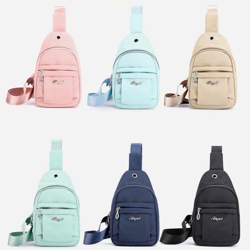 Leichter, wasserdichter Sling-Rucksack, Brusttasche, lässiger Reise-/Sport-Tagesrucksack
