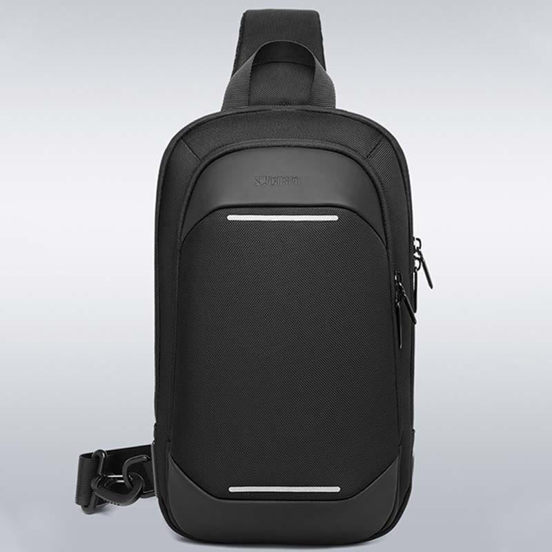 Schultertasche für Herren, Business-Umhängetasche mit USB-Ladefunktion