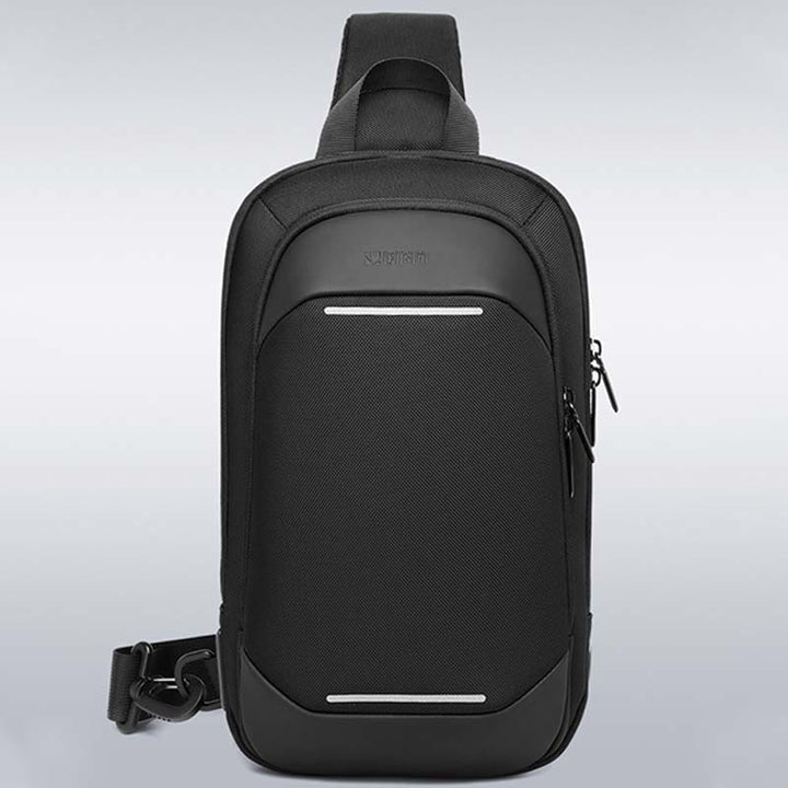 Schultertasche für Herren, Business-Umhängetasche mit USB-Ladefunktion