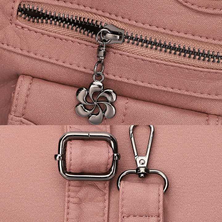 Tragetasche für Damen, für den täglichen Ausflug, mehrere Taschen, eine farbige Tasche