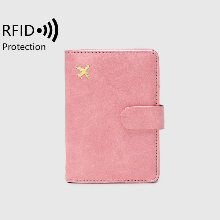 Reisepasshülle mit mehreren Steckplätzen RFID-blockierender Kartenhalter Reisepasshülle