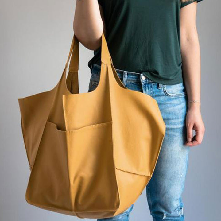 Übergroße Einkaufstasche im Vintage-Stil