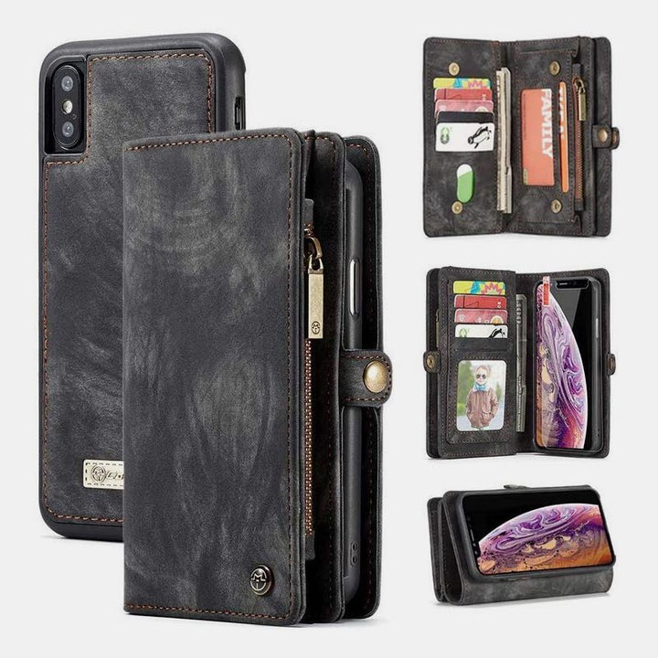 2 in 1 Magnetische Brieftasche Abnehmbare Hülle für Telefon
