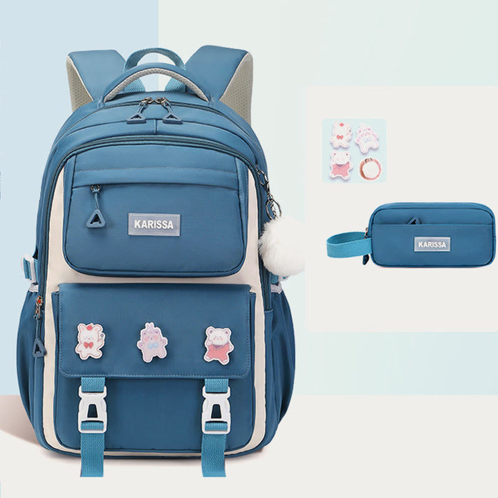 Rucksack für Frauen süßes Accessoire wasserabweisende langlebige Schultasche