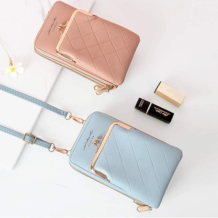 Kleine Crossbody-Handy-Geldbörse für Damen, leichte Mini-Umhängetasche