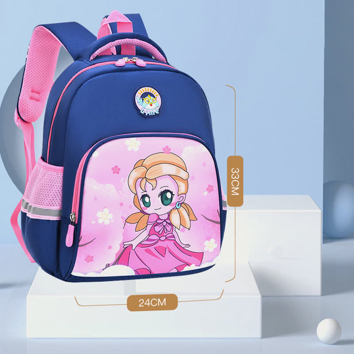 Rucksack für Kinder mit Cartoon-Charakter-Druck, leichter Oxford-Schulrucksack