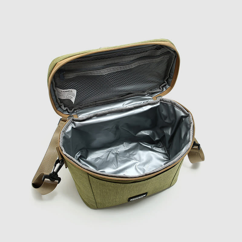 Kleine Kühltasche für Picknickarbeit, Oxford Crossbody Lunch Bag
