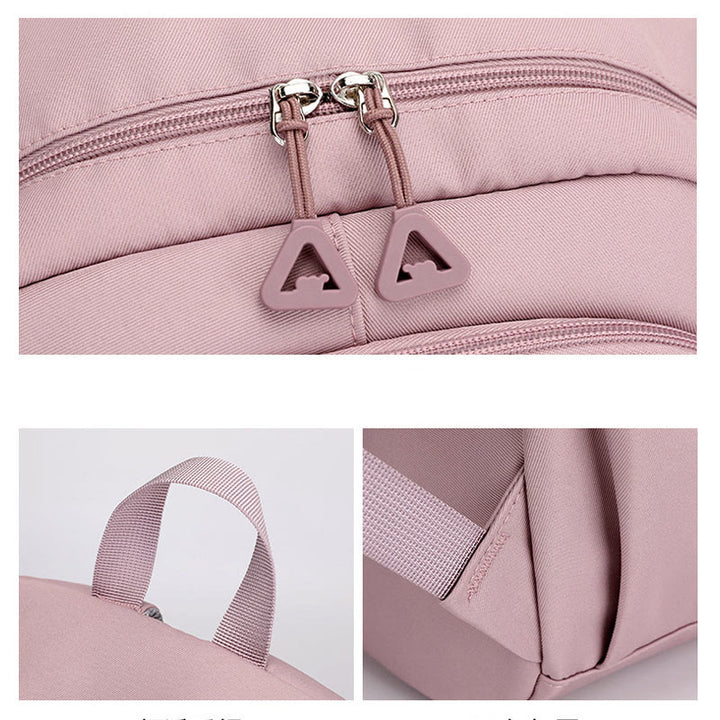 Rucksack für Damen, mehrere Taschen, großes Fassungsvermögen, Polyesterfaser, Schul-Tagesrucksack
