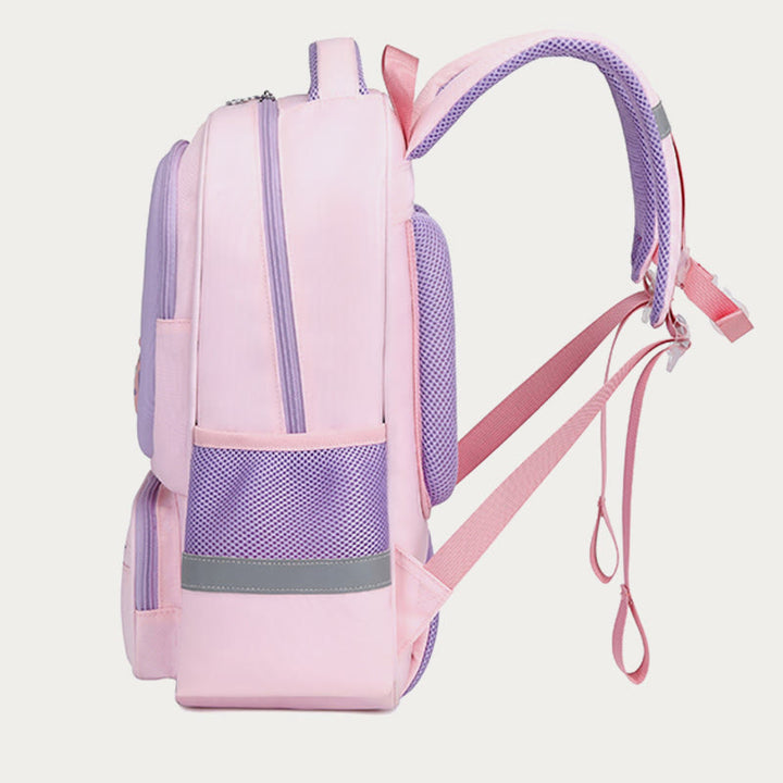 Rucksack für Kinder, lässig, süß, Farbe, Nylon, große Schultasche