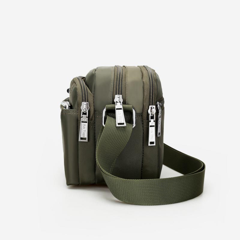 Umhängetasche mit mehreren Taschen für Herren, leichte Mini-Umhängetasche aus Nylon