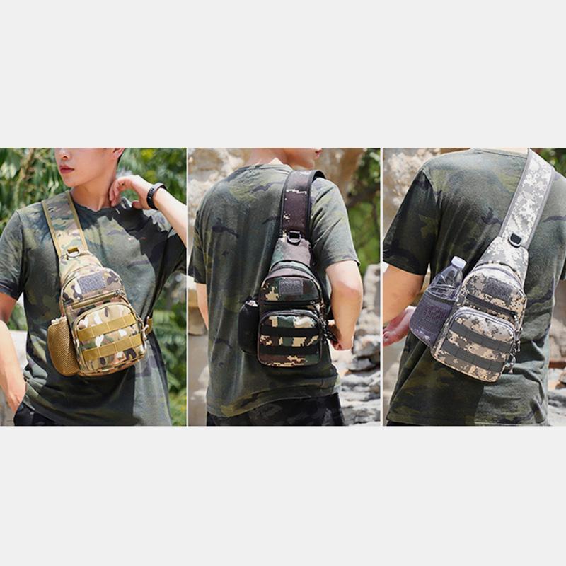 Camouflage Wasserdichte Multifunktionale Schultertasche Für Den Außenbereich