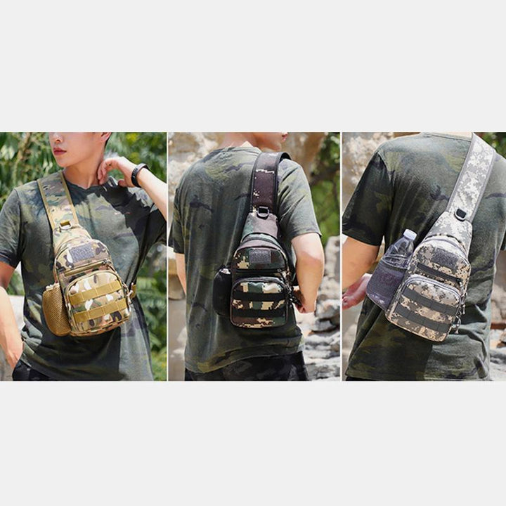 Camouflage Wasserdichte Multifunktionale Schultertasche Für Den Außenbereich