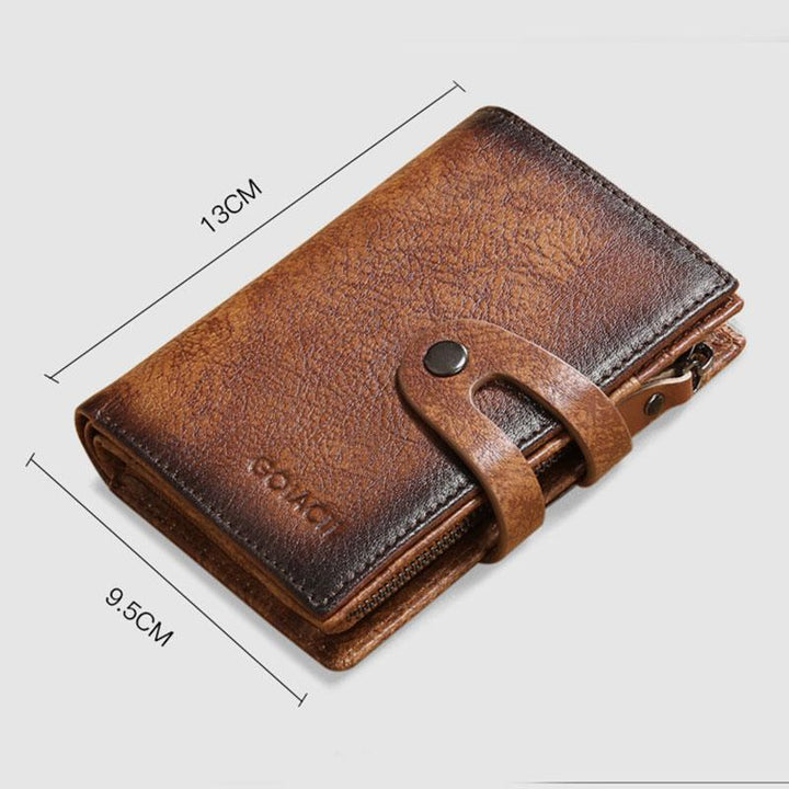 RFID Leder Retro Multifunktionale Geldbörse