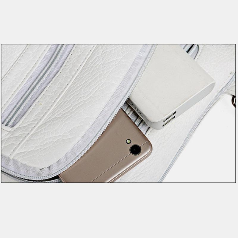 Umhängetasche aus weichem Leder mit großem Fassungsvermögen, Schultertasche