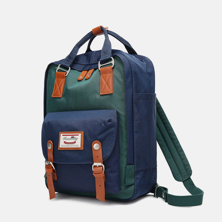 Großer Vintage-Reiserucksack mit mehreren Taschen im College-Stil