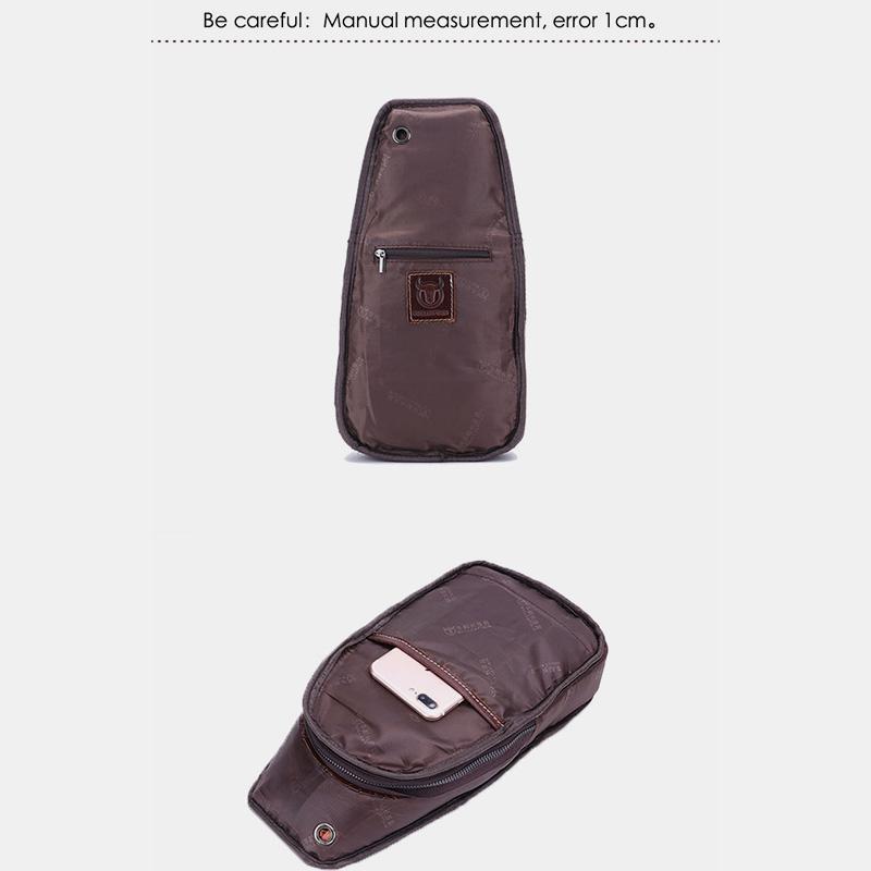 Multifunktions-Schultertasche aus echtem Leder im Vintage-Stil