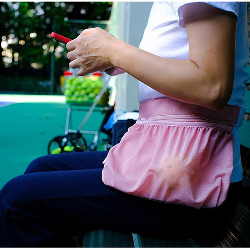 Tennisball-Netztasche für Teenager, verstellbare Gürteltasche zur Aufbewahrung