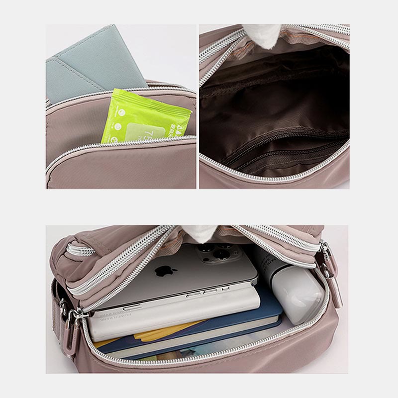 Umhängetasche für Damen, minimalistische, wasserdichte, lässige Schultertasche aus Nylon