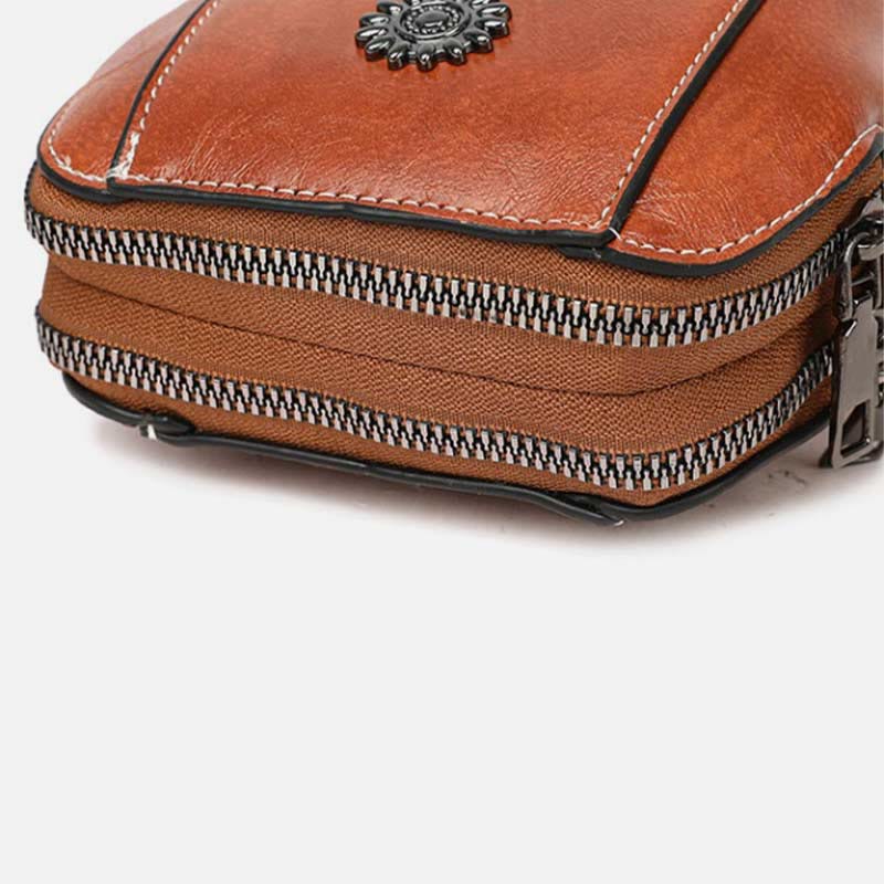 Weiche Leder-Telefontasche für Damen Crossbody Mini Bag