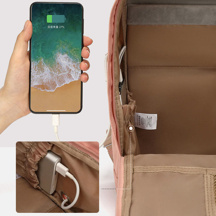 Rucksack für Studenten im Teenageralter, einfacher, leichter Computer-Tagesrucksack mit mehreren Taschen