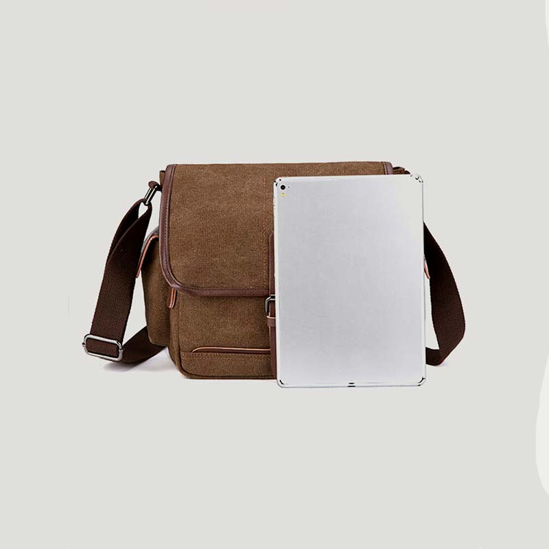 Unisex Retro Canvas Tasche Große funktionelle Umhängetasche Messenger Bag