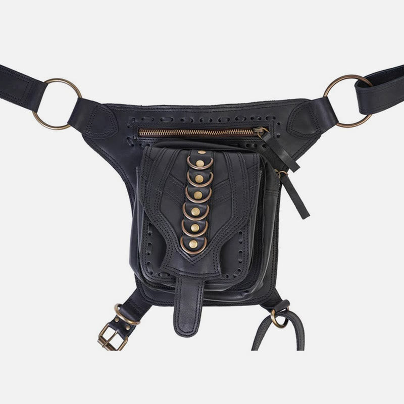 Verstellbare Beintasche für Damen, mittelalterliche Outdoor-Sport-Hüfttasche