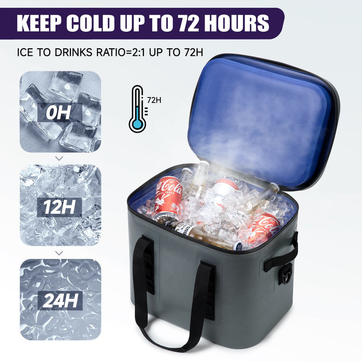 Kühltasche für Camping, auslaufsicher, große Kapazität, Outdoor-Eisbeutel