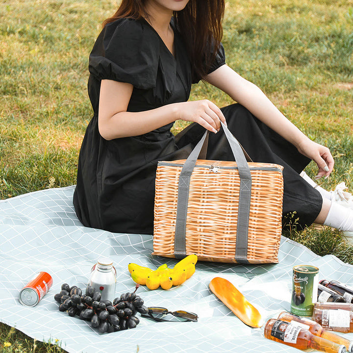 Kühltasche für unterwegs, faltbar, dicke Isolierung, Picknicktasche