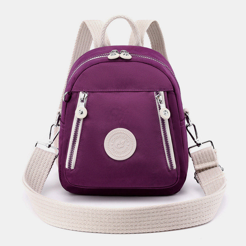 Funktioneller kleiner Rucksack, leichte Umhängetasche aus Nylon, Mini-Tagesrucksack