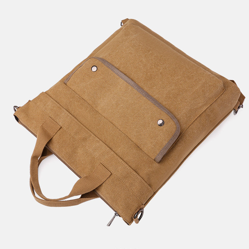 3-fach verwendbarer Canvas-Rucksack mit großem Fassungsvermögen 