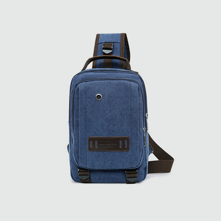 Schultertasche für Herren, Outdoor, lässig, Retro, Umhängetasche, Brusttasche