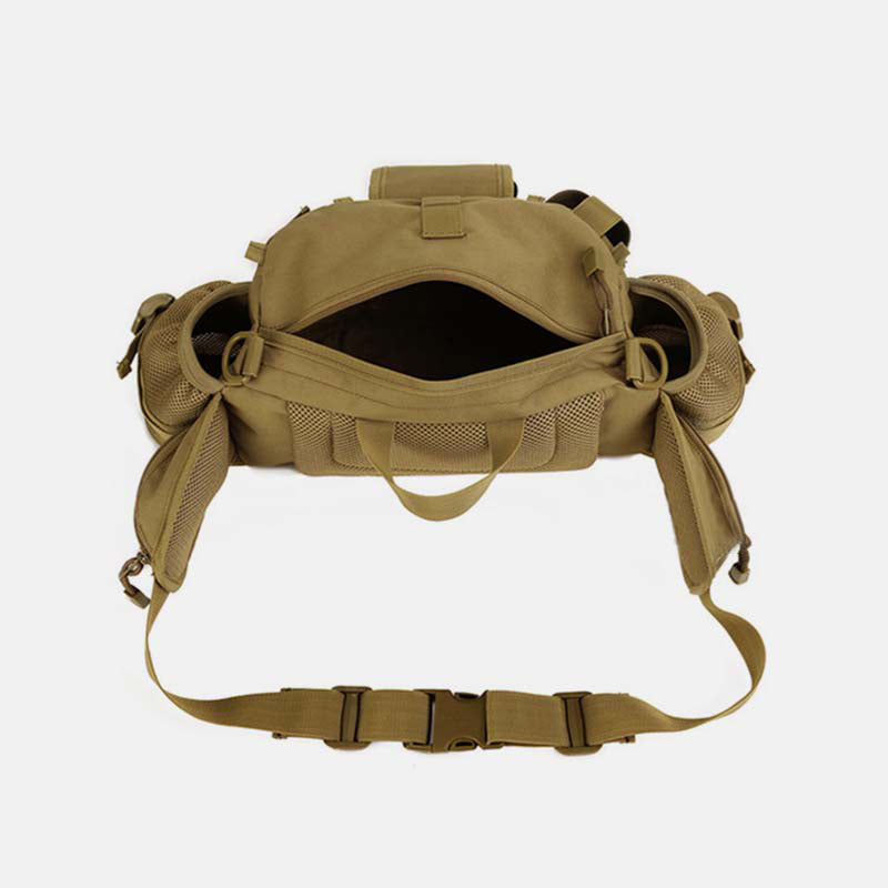 Multi-Pocket Crossbody Tasche Taktische Hüfttasche Passend für 10 Zoll Tablet