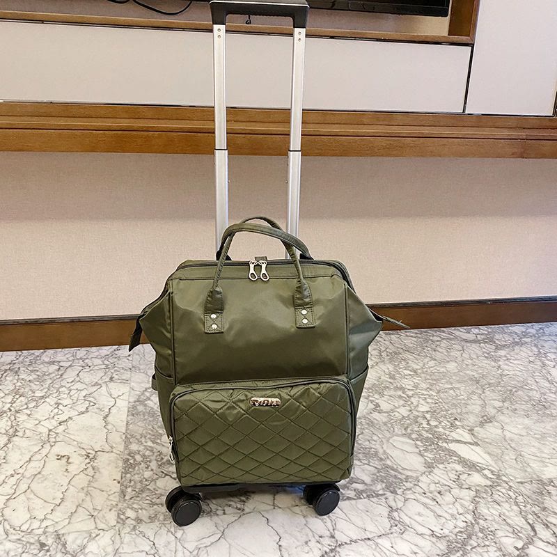 Abnehmbarer Reiserucksack mit Zugstange, Reisetasche für Damen und Herren