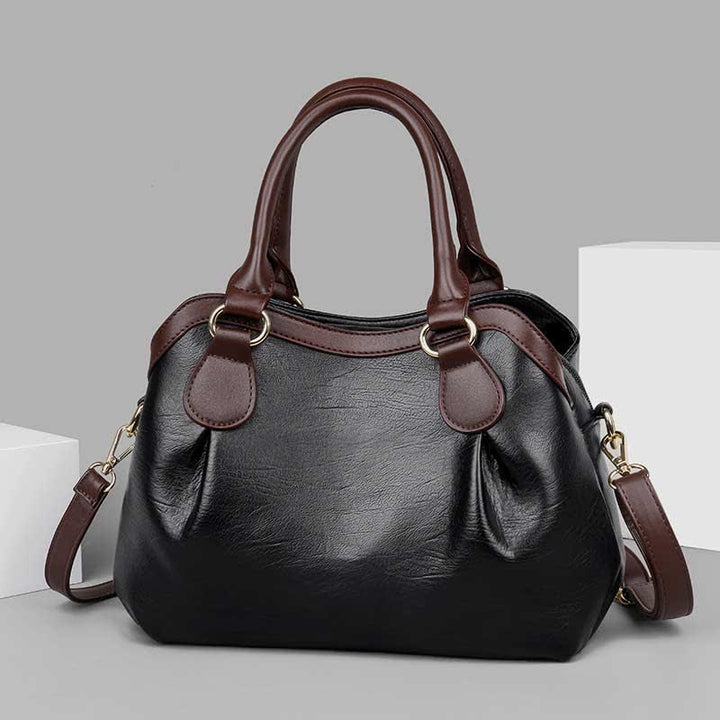 Tragetasche mit drei Fächern für Damen, große Hobo-Handtasche, Umhängetasche