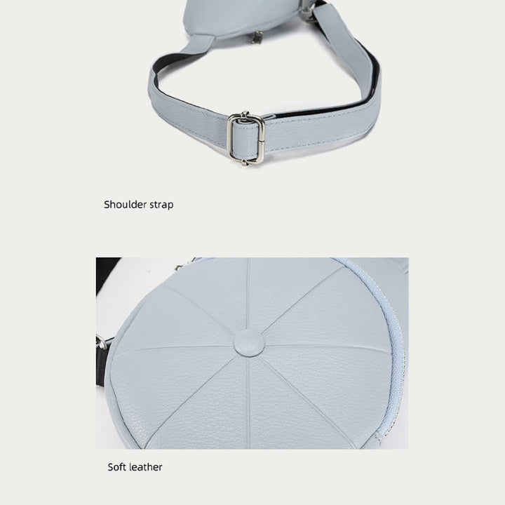 Schultertasche mit rundem Muster für Damen, einfache Umhängetasche
