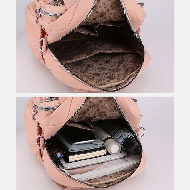 Multifunktionale leichte Prägung Elegante Handtasche Umhängetasche Rucksack
