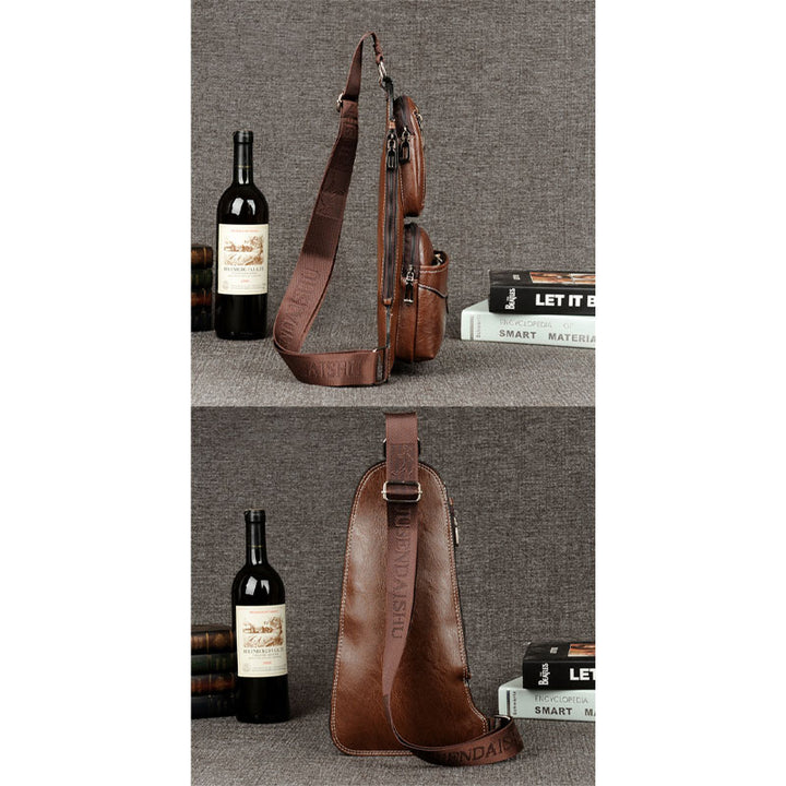 Schultertasche, Rucksack für Herren, Umhängetasche, Brusttasche, Tagesrucksack, Outdoor-Reisen - image 13