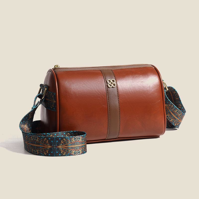 Umhängetasche für Damen, weiches Wachsleder, Vintage, lässige Schultertasche