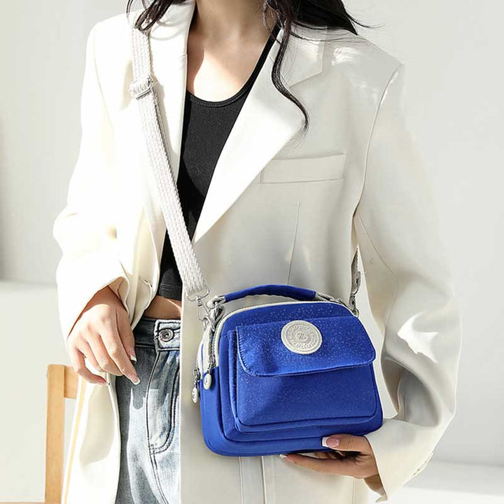 Tasche mit Griff oben für Damen, einfache, tragbare Umhängetasche mit Spritzschutz