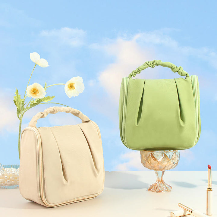 Tragbare Make-up-Handtasche für Damen, große Reiseaufbewahrungstasche