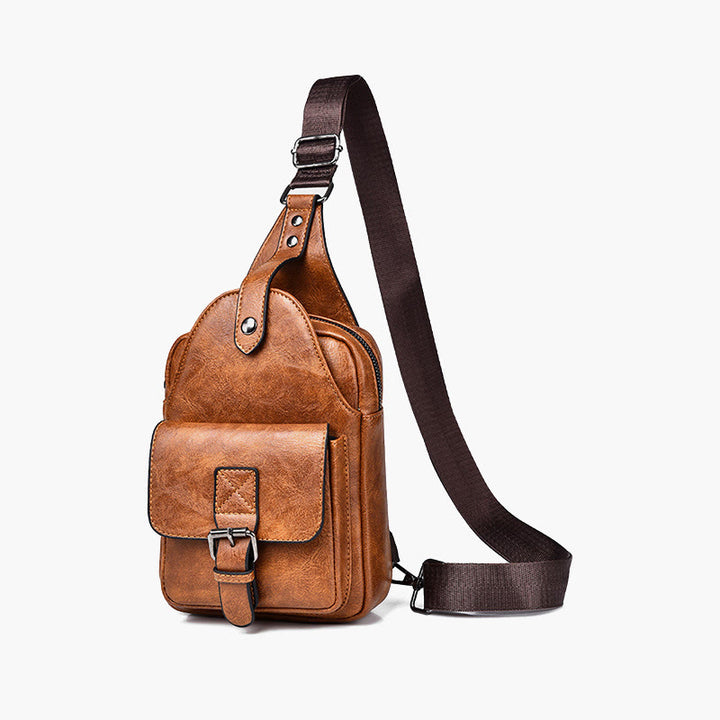 Schultertasche für Herren, für den täglichen Gebrauch, lässige, wasserdichte Retro-Umhängetasche