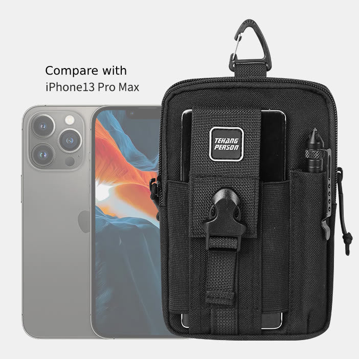 Taktische Hüfttasche mit Gürtelschlaufe, Handytasche für 7,5 Zoll Mobiltelefone mit Umhängegurt