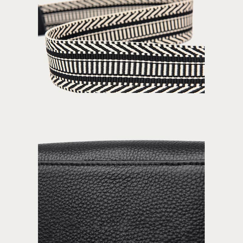 Umhängetasche für Damen, einfarbig, mit Litschi-Muster, Ledertasche