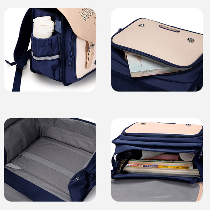 Kinderrucksack für Mädchen und Jungen, robust, atmungsaktiv, mit Reflektorstreifen