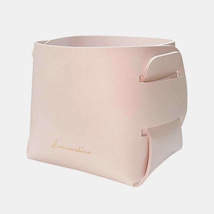PU Leder Valet Tray Catchall Tisch Organizer Nachttisch Organizer