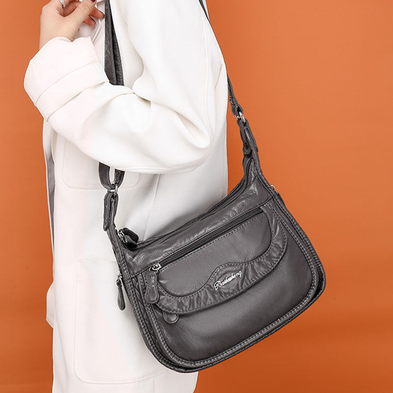 Lässige, multifunktionale Umhängetasche mit mehreren Taschen